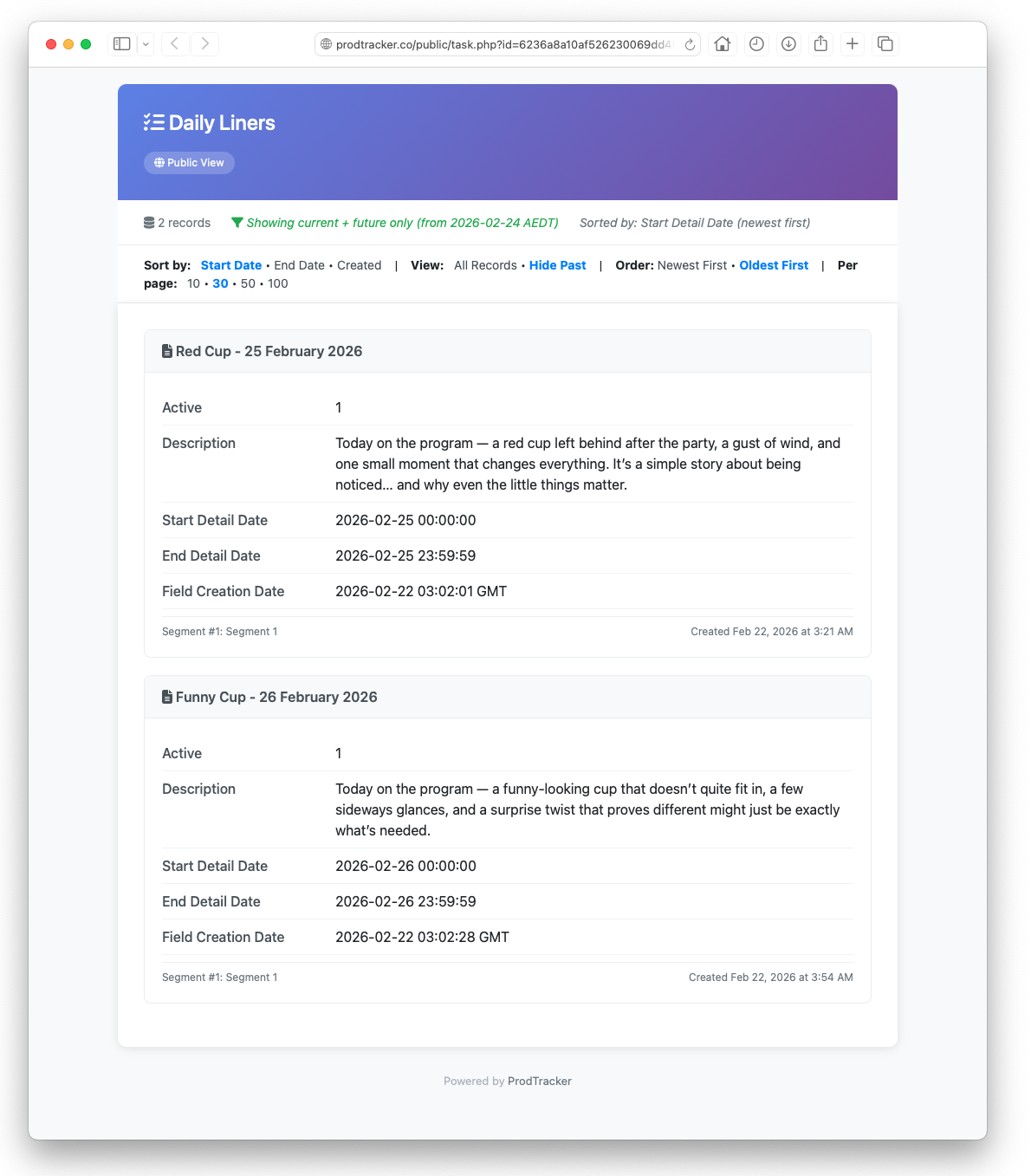 ProdTracker | Automated Production Management